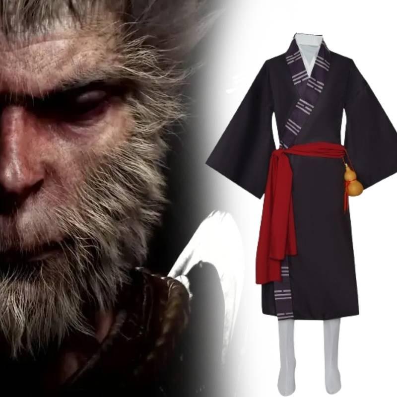 Black Myth Wukong Cosplay Costume Elegant Traditional Chinese Robe Set For Performances