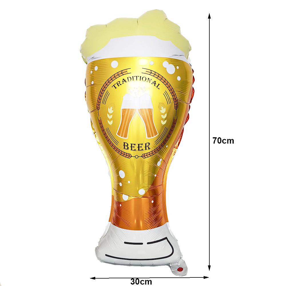 Oktoberfest Party Decorations Beer Banner Balloon 40th Cake Topper Number Balloon for German Beer Birthday Party Supplies Favors