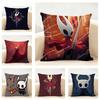 Indie Game The H-Hollow Knight Cushion Cover Linen Pillowcase Soft For Sofa Bed Home Room Decor