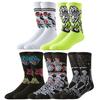 5 Paar Herren Damen Hip Hop Style Sportsocken Neuartiges Design für Streetball-Skateboard-Enthusiasten