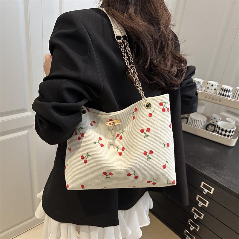 Cord-Umhängetasche für Damen | Leichte einfarbige Reisehandtasche | Lässige Mode-Crossbody-Tasche | Einfache Alltags-Handtasche