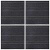 Dark Grey Striped Carpet Tile 50 x 50 cm 4 pcs