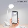 Clip-on Reading Lamp,  Eye Protection USB Rechargeable Clip-on Table Lamp Touch Control Bedside Lamp with Flexible Gooseneck