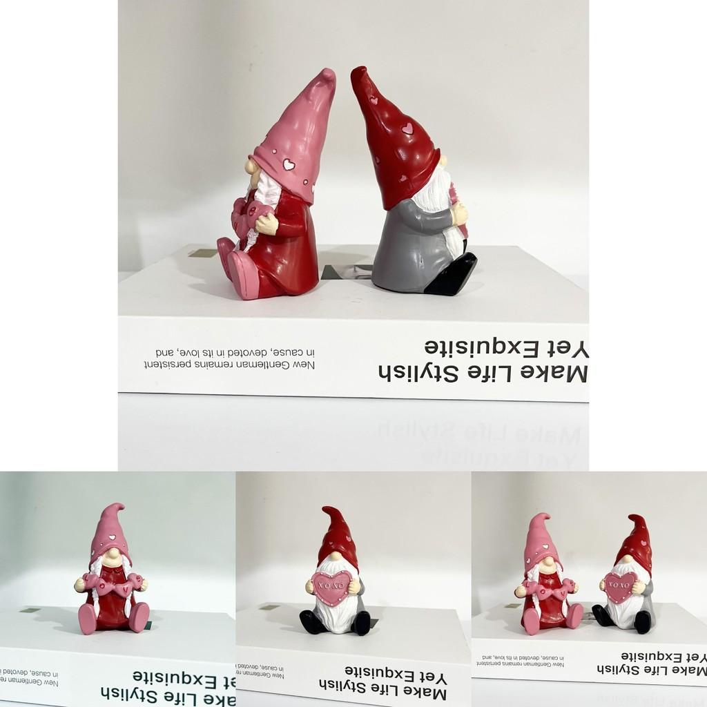 Adorable Cartoon Gnome Elf Resin Craft For Home Living Room Table Gift Decor