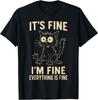Funny Cat Graphic Tee Men Women Weird Crazy Meme Cat T-Shirt
