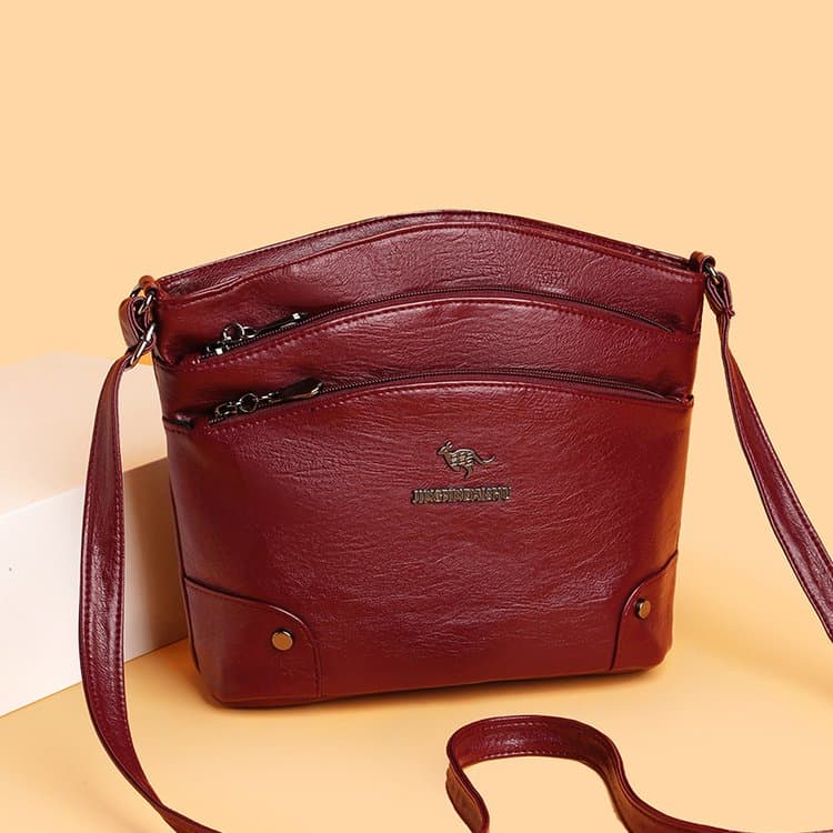 

Ladies Vintage Shoulder Bag Saddle Bag Crossbody Bag червоний