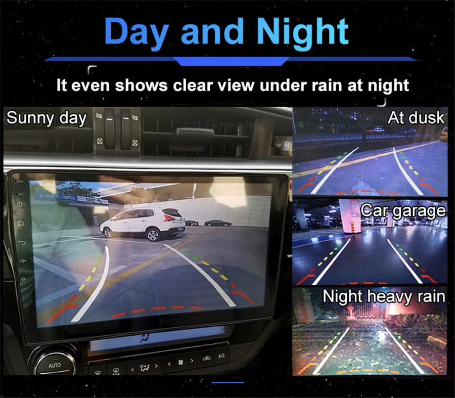 HD Car Dynamic Trajectory Moving Guide Parking Line Rear View Camera Waterproof