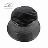 Autumn and Winter New Bucket Hat Unisex Simple Retro Versatile Solid Color Velvet Warm Pu Leather Basin Hat