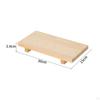 Wood Pedestal Stand Vintage Design Wooden Versatile Rectangular Tray with Feet