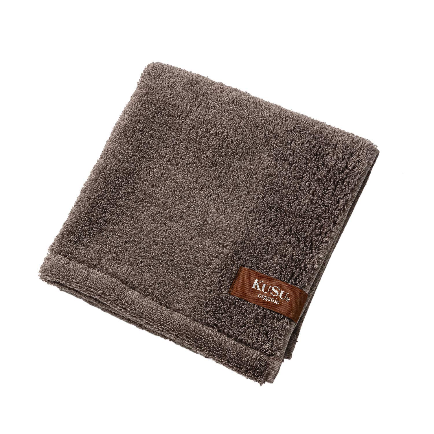 

Kusu Organic PBP Washcloth by Kusubashi 33 x 34 Monori, approx. cm, Brown, 1-68031-51-BR