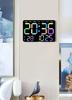 Large LED Digital Alarm Clock - Silent Weekday Display for Living Room