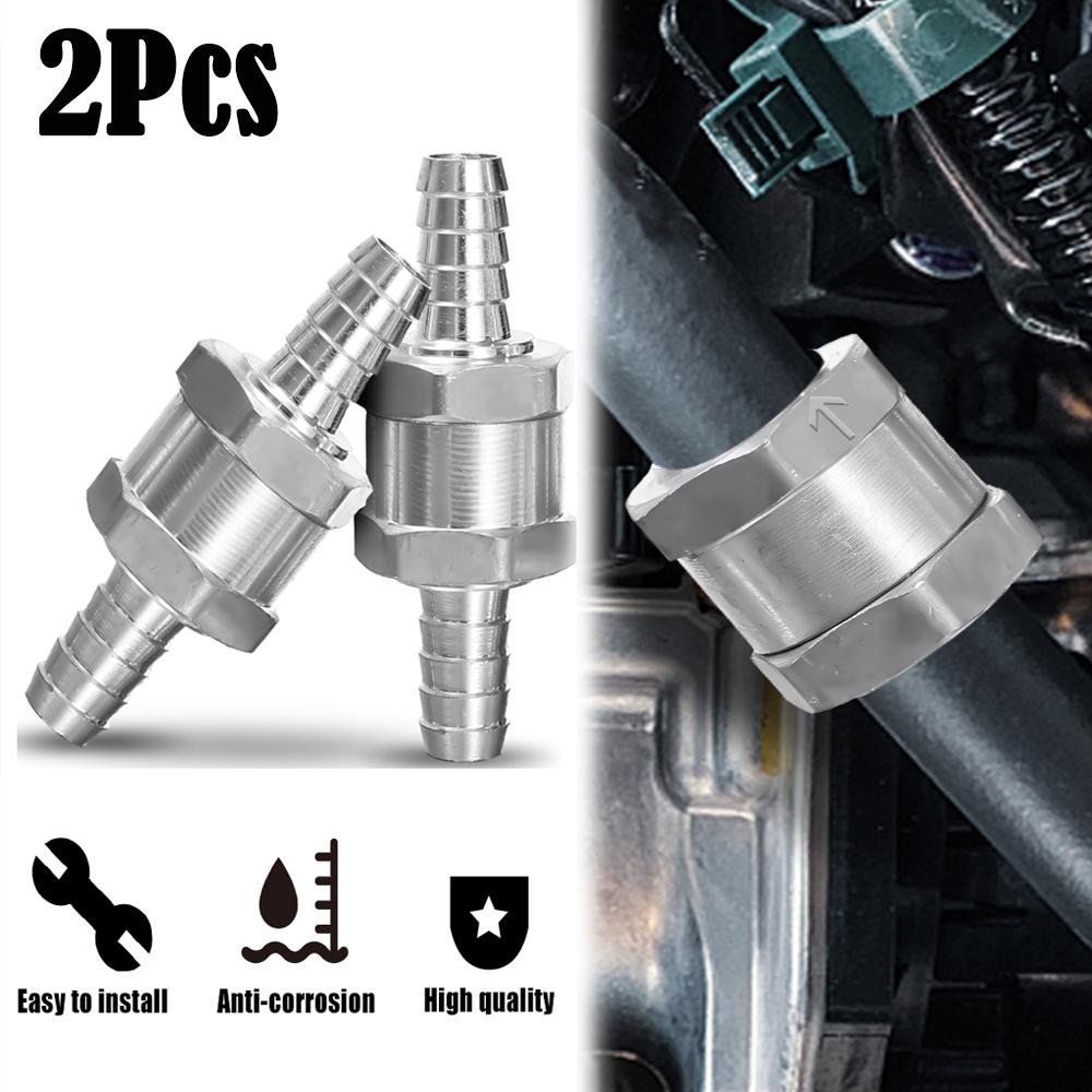 Car One Way Fuel Non Return Check Valve 6/8/10/12mm for Peugeot Renault Universal Petrol Diesel Aluminium Alloy Tool Accessories