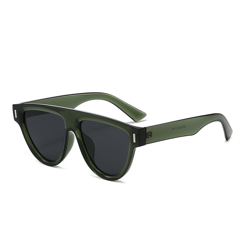 Vintage Luxury Rice Nail Square Frame Glasses Women Men Outdoor Eyeglasses Traveling Driving Shade UV400