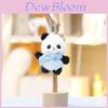 Panda Plush Toy With Bowknot Soft Short Pile For Kids And Collectors