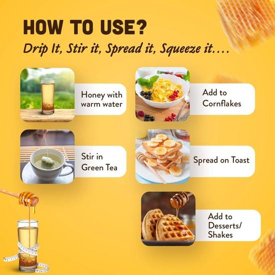 Dabur Honey Pure World's No.1 Honey Brand With No Added Sugar, 50 Gm
