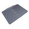 Dish Drying Mat Silicone Anti Slip Heat Resistant Foldable Easy To Clean Dish Drain Pad for Kitchen