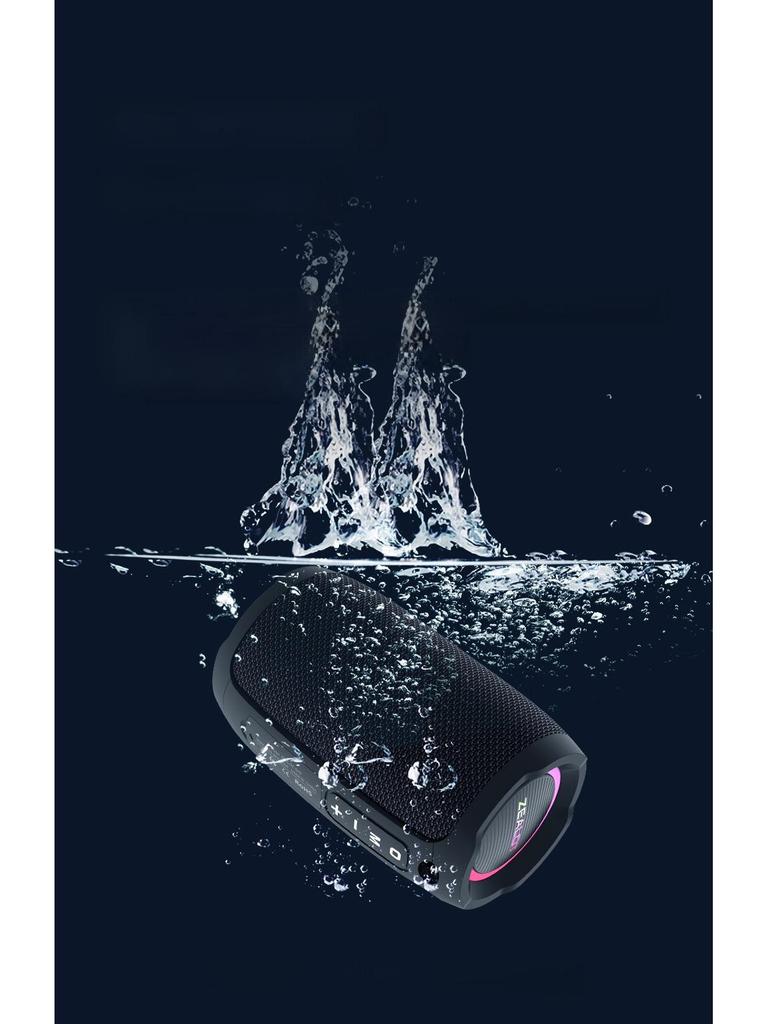 Fanatic S49 Portable Waterproof Mini Bluetooth Speaker with Subwoofer and Lights