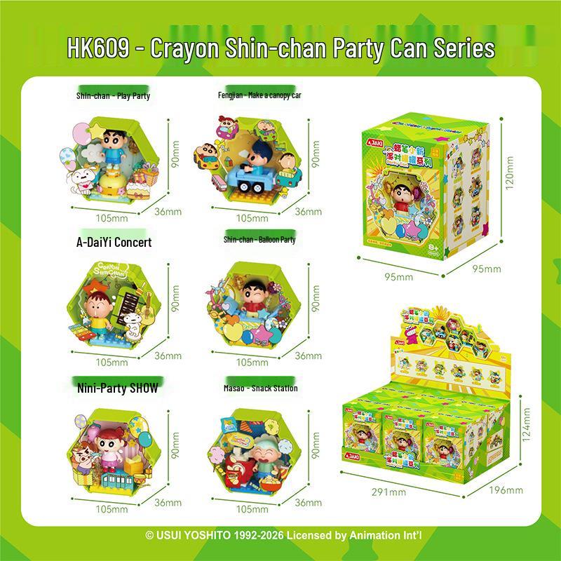 Crayon Shin-chan - Party Can Can Series HK609 Building Blocks Toy for All Ages