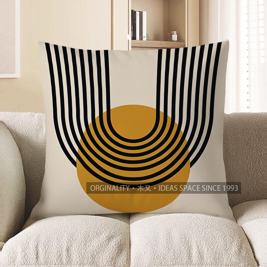 Home Decor Modern Geometric Pattern Throw Pillow Cover Pattern Cushion Cover Suitable for Sofa Bedroom Car Pillow Cover