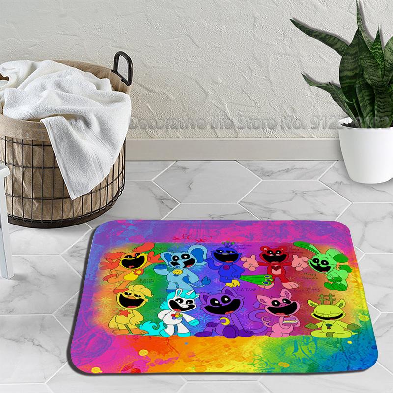 Gülümseyen Yaratık Zemin Banyo Paspas Catnap Dogday Kaymaz Halı Plaj Paspas Yatak Odası Mutfak Mat Hoş Geldiniz Ev Halı