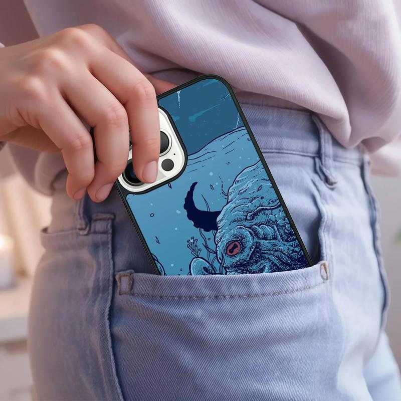 Octopus Ocean Aesthetic Soft Phone Case For iPhone 17 Air 15 16e 14 13 Pro Max Coque 12 11 Pro Max PLUS Cover