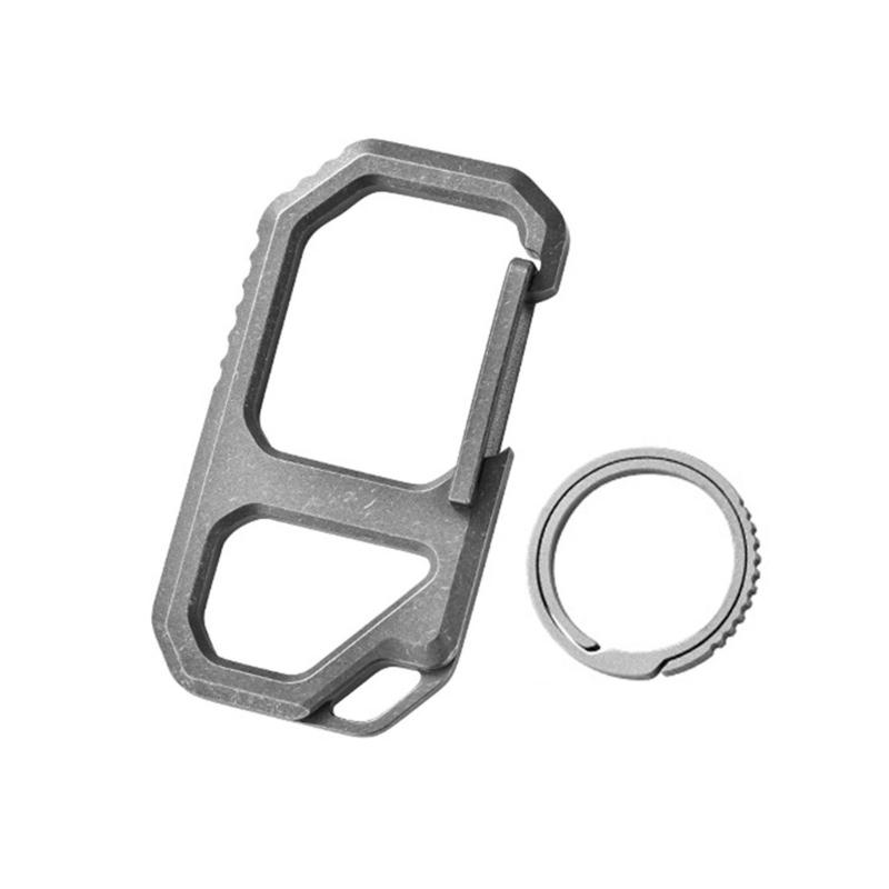 High Strengths Titaniums Alloys Keyring Multifunction Carabiner Outdoor Key Clip for Men Camping Hiking