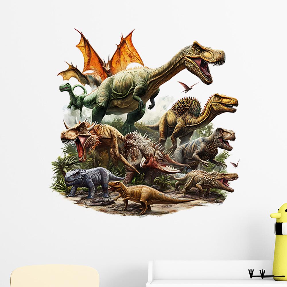Creative Jurassic Dinosaur Wall Sticker Graffiti Decor for Kids Room Living Room Home Art