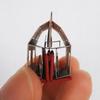 1:12 Ölçekli Minik Kitap Evi Katlanabilir Minyatür Süs İçinde Gizli Diorama ile El Yapımı Gerçekçi Mini Kitap Dekoru Bebek Evleri Kitaplık Dekorasyonu için