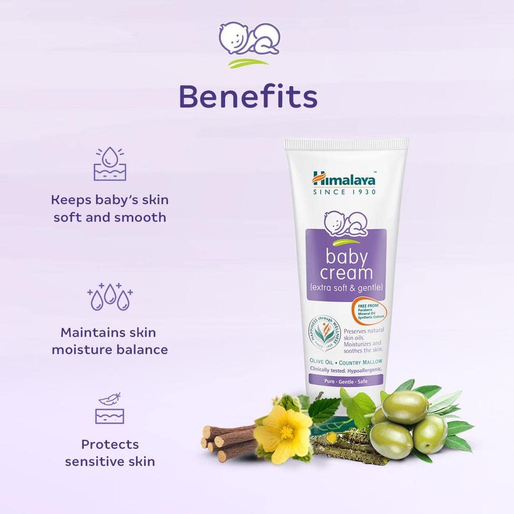 Himalaya Baby Cream 200ml Face Moisturizer Day Cream For Dry Sensitive Skin, Unisex Protection