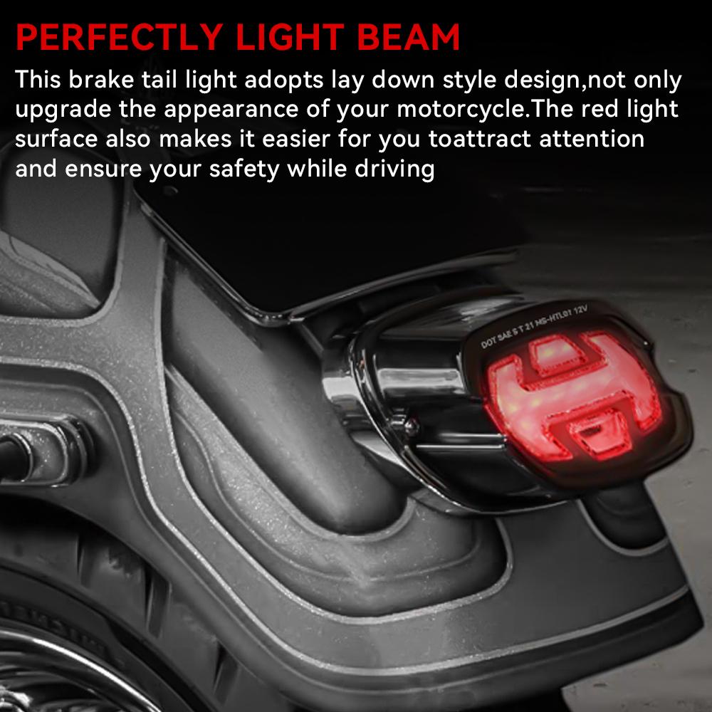 Motorcycle LED Rear Tail Brake Stop Indicator Signal Lamp Turn Signal Light for Harley Sportster Dyna Softail Touring Road
