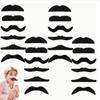 12 peças Pegadinha Engraçada Fantasia Bigode Festa Pirata Engraçada Bigode Cosplay Bigode Falso Crianças