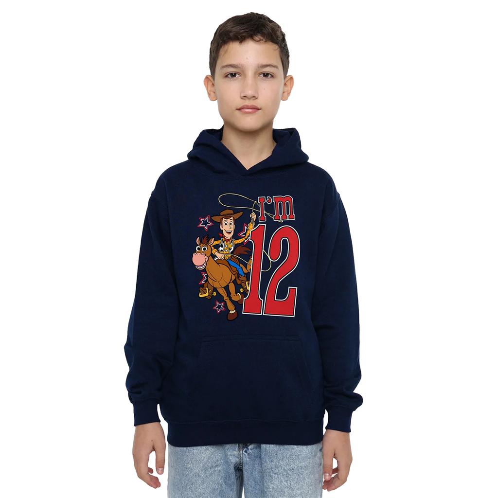 Toy Story Childrens/Kids I'm 12 Woody Birthday Pullover Hoodie