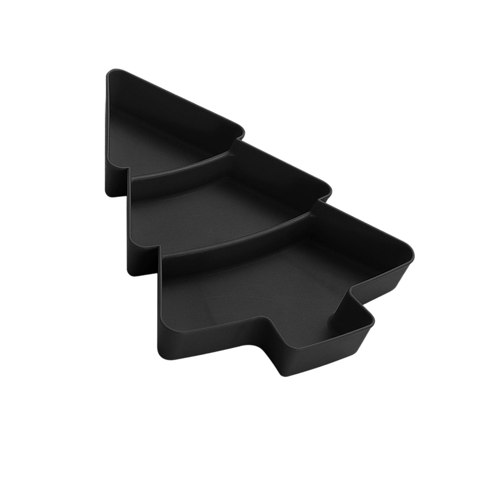 

Рождественская тарелка для закусок с отделениями, пластиковая конфетница для украшения праздничной вечеринки и хранения орехов