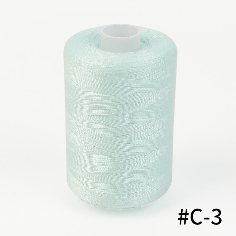 402 High-Speed Polyester Sewing Thread - 1000 Yards, Rainbow Colors, Ideal for Home and Hand Sewing Projects