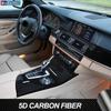 Film de protecție anti zgârieturi pentru interiorul mașinii, autocolant de vinil 5D din fibră de carbon pentru BMW Seria 5 F10 F11 2010-2017 Accesorii
