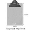Chuntian Stainless Steel Clipboard with File Clip and Sticky Note Holder, A4/A3 Size