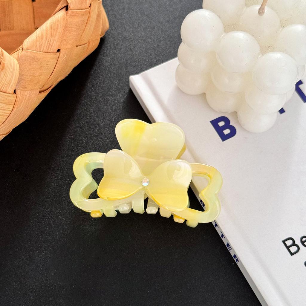 Premium France Heart Shaped Acetate Hair Claw Clip Stylish Fashion Accessory For Women