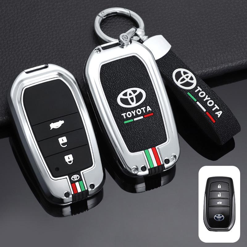Car Remote Key Cover Case Shell For Toyota RAV4 Highland Coralla Hilux Fortuner Land Cruiser Camry Crown Keychain Accessories