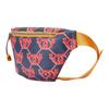 Gucci Gg Snail Print Zipper Canvas Shoulder Crossbody Waist Chest Bag Kids Bags Blue Red 502095-FABBH-4074
