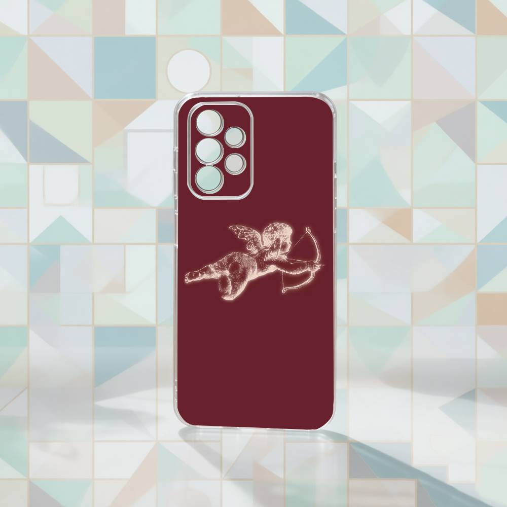 Cupid's Arrow Phone Case For Samsung S25,S24,S21,S22,S23,S30,Ultra,S20,Plus,Fe Transparent Cover