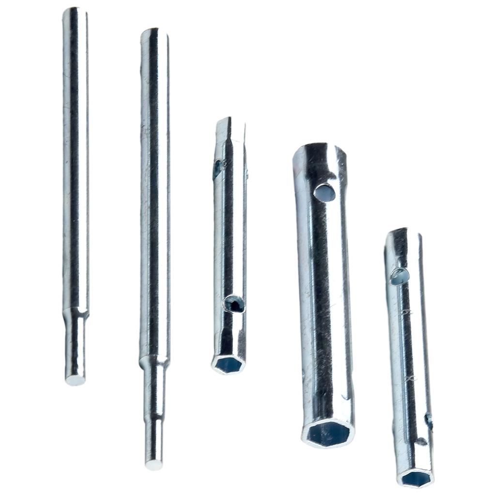 10pcs 6-22mm Metric Tubular Box Wrench Set Tube Bar Hollow Socket Filter Wrench Hand Tools Steel Tube Spanner