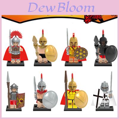 Premium Plastikbausteine Spielzeug X0164 Antike Römische Spartanische Kreuzfahrer Figuren Set X643-650