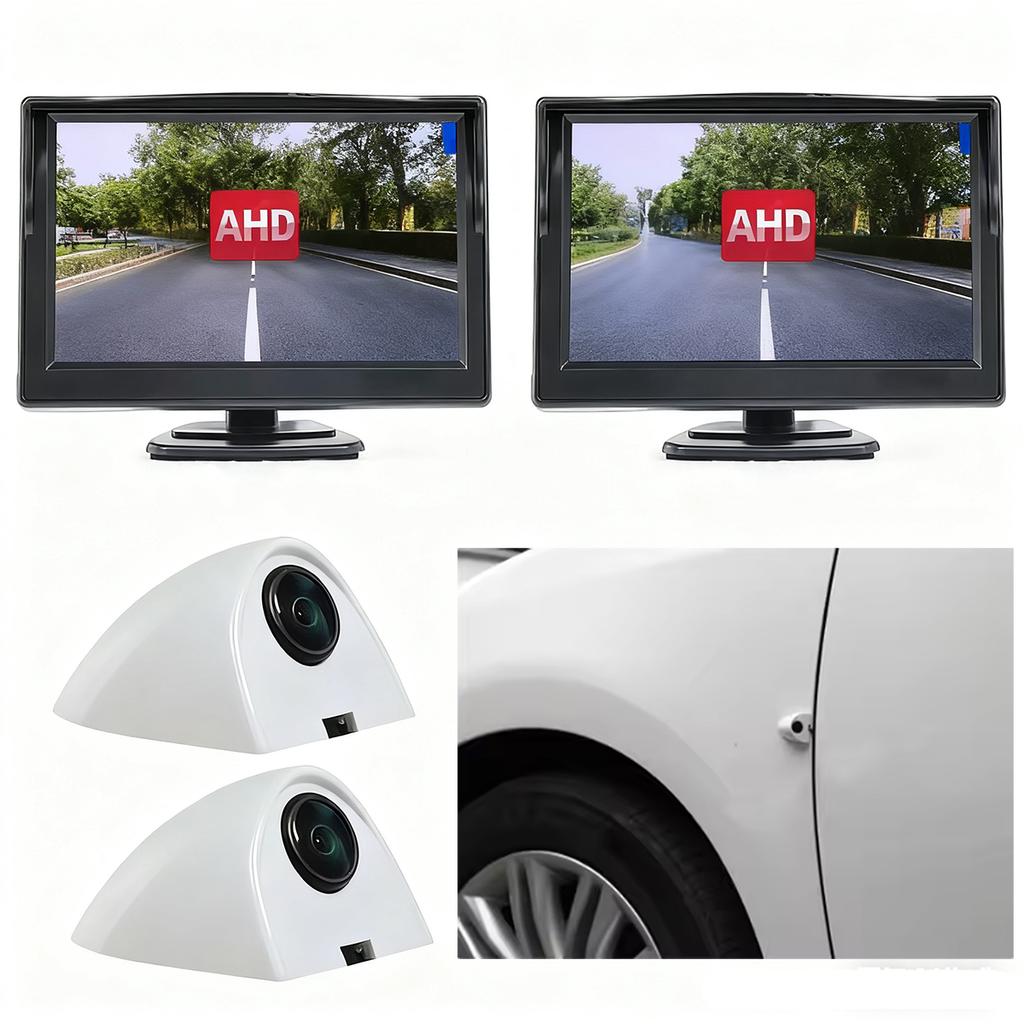 720P Night Vision Camera Blind Spot Waterproof Accessories 5 Inch HD Mirror Monitor Car Digital Side View System