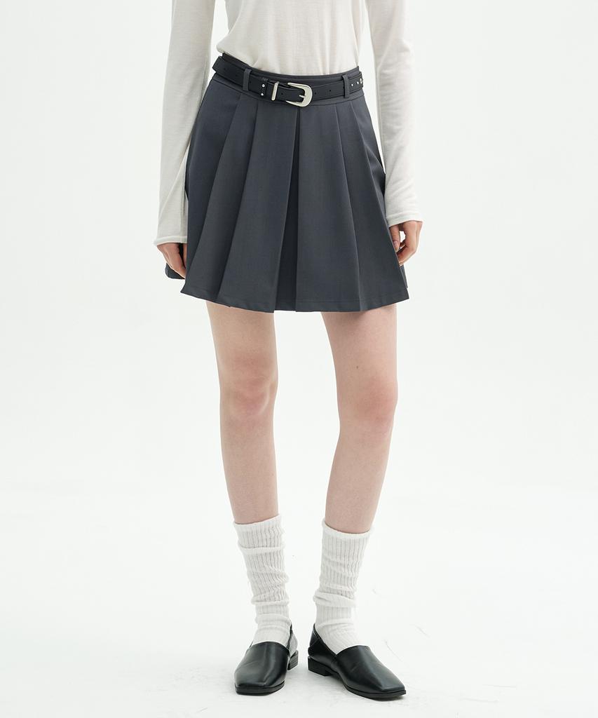 Micene Elya Pleated Mini Skirt