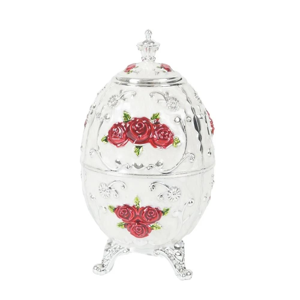 Press Type European Style Toothpick Box Light Luxury Sturdy Floral Toothpick Case Rose Pattern Automatic Toothpick Dispenser