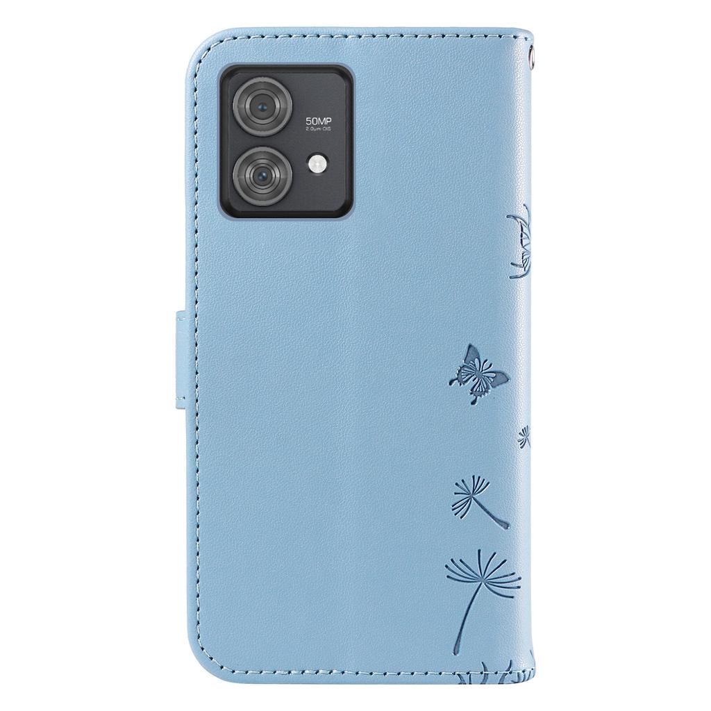 For Motorola Edge 40 Neo 5G Leather Case Wallet Phone Cover Dandelion Imprint