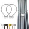 2Pcs Adjustable Magnetic Curtain Tiebacks INS Curtain Holders Window Curtain Buckles  Curtain Decor