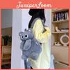 Cute Cat Plush Backpack For Girls With Cartoon Design And Lightweight Material For Daily Use