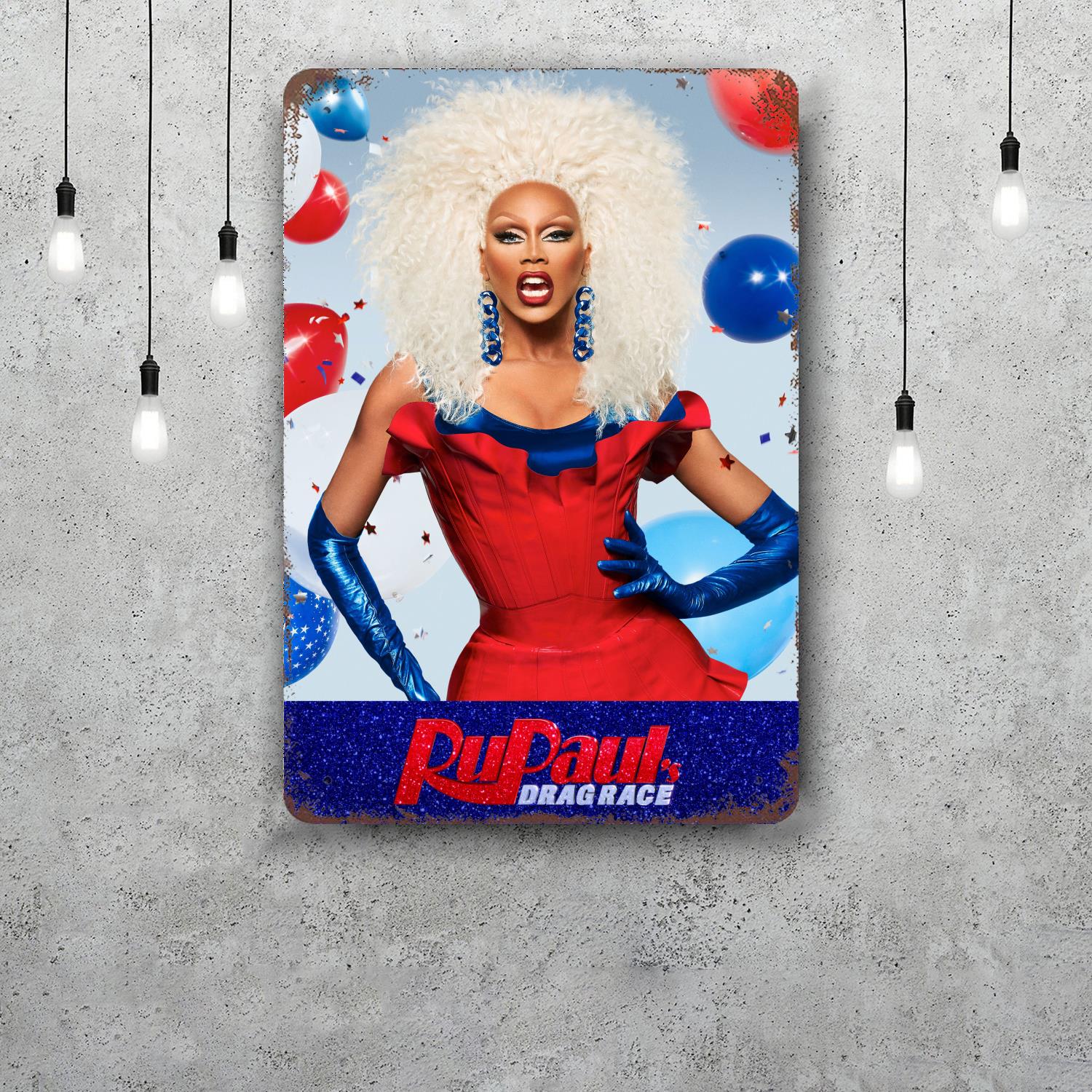 

RuPaul Retro Vintage Tin Sign Poster Decorative Plaque Metal Plate Wall Decor 20x30cm（7.8x11.8inch）