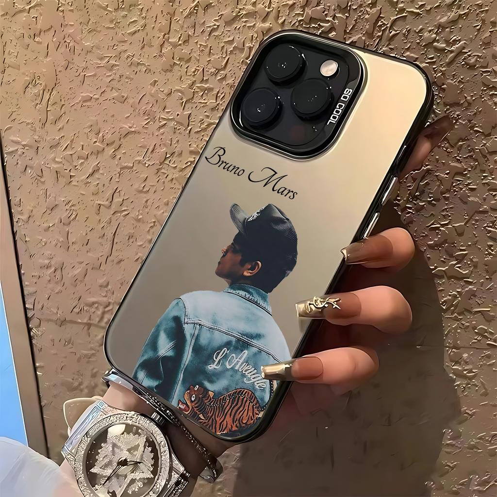 Coque de téléphone Singer Brunos M-Mars Pour iPhone 17 16e 16 15 14 13 12 11 mini Pro Max X XR XSMAX 8 7 Air Plus Anti Chute Mate